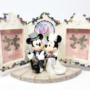 90s Mickey and Minnie Wedding Photo Display